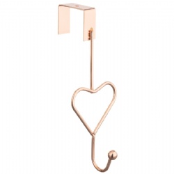 Twin Overdoor Hooks - Hearts gold rose