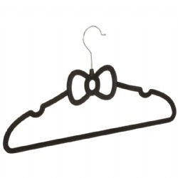 Novelty Velvet Hangers Black Bow