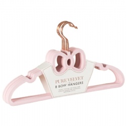 Novelty Velvet Hangers Blush Bow