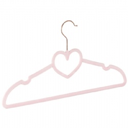 Novelty Velvet Hangers - Blush Heart